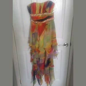 SOLD Couture high low gown